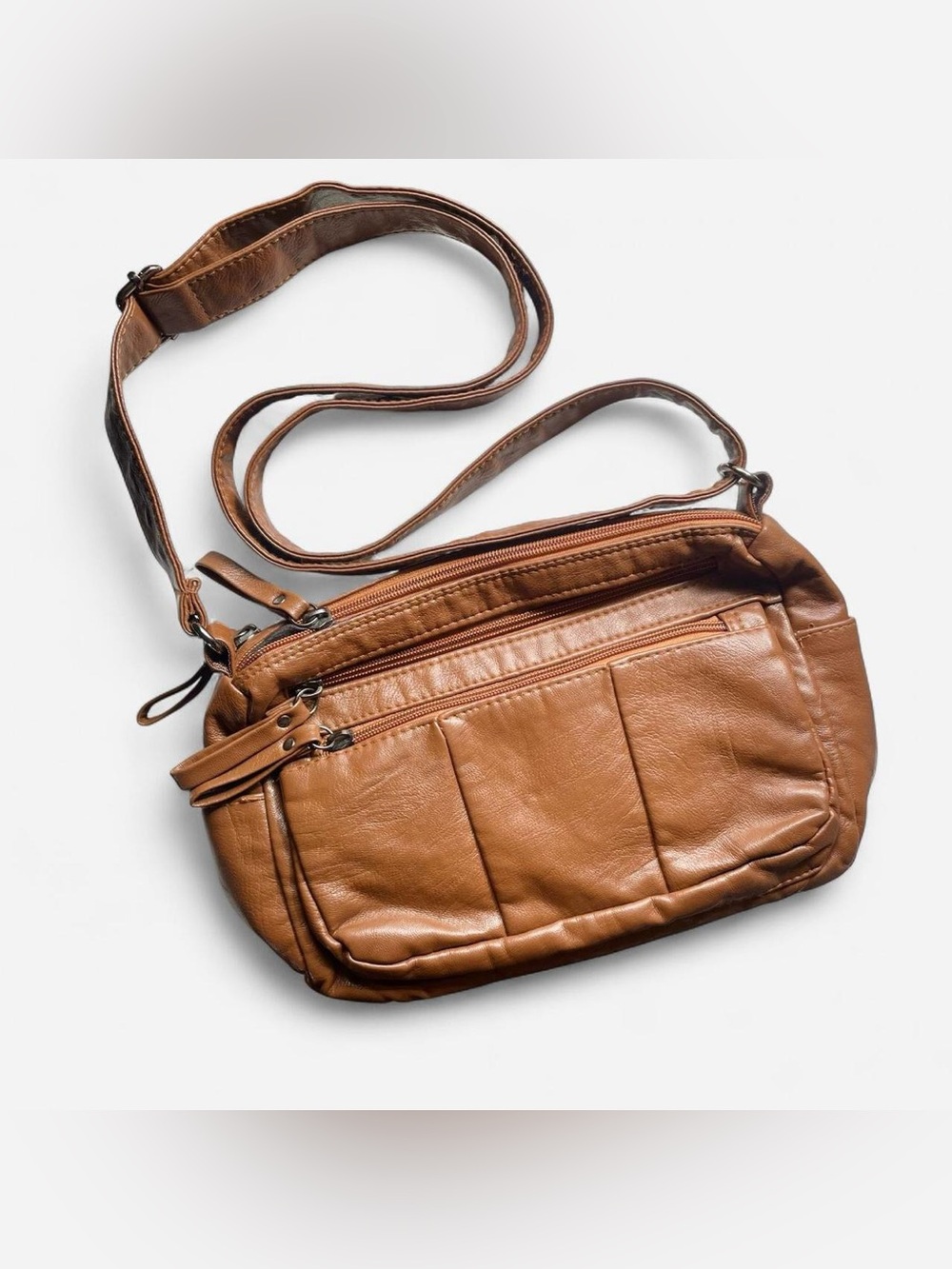 Brown Crossbody Shoulder Bag - Women's Everyday Bag